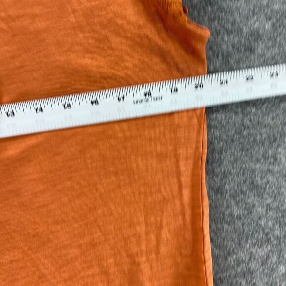 Coldwater Creek T-Shirt Women M Medium Orange Crew Neck Short Sleeve Cotton - Picture 7 of 9